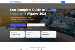 Real Estate Algarve live homepage